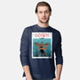 Up Side Jaws-Mens-Long Sleeved-Tee-sebasebi