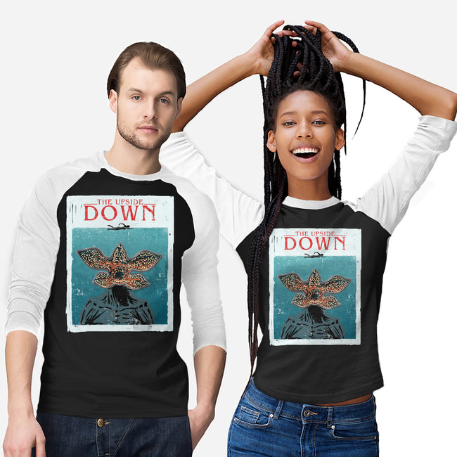 Up Side Jaws-Unisex-Baseball-Tee-sebasebi
