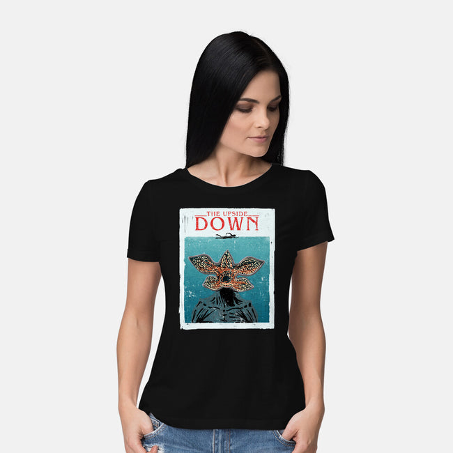 Up Side Jaws-Womens-Basic-Tee-sebasebi