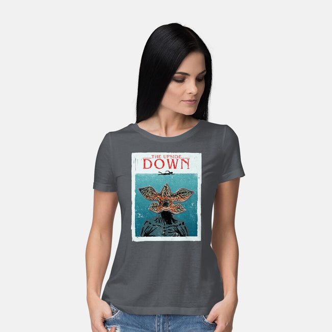 Up Side Jaws-Womens-Basic-Tee-sebasebi