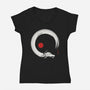 Never Ending Inks-Womens-V-Neck-Tee-sebasebi