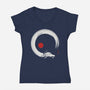 Never Ending Inks-Womens-V-Neck-Tee-sebasebi