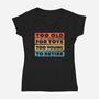 Stuck In The Middle-Womens-V-Neck-Tee-NMdesign