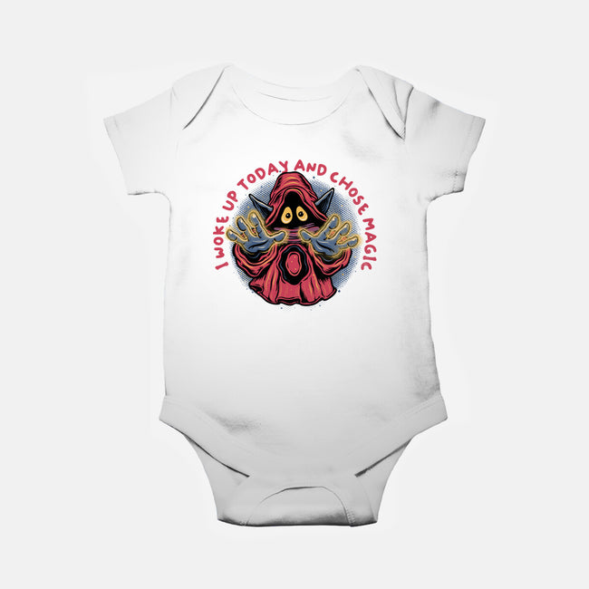 I Woke Up Today And Chose Magic-Baby-Basic-Onesie-glitchygorilla