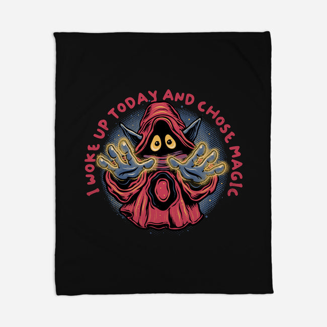 I Woke Up Today And Chose Magic-None-Fleece-Blanket-glitchygorilla