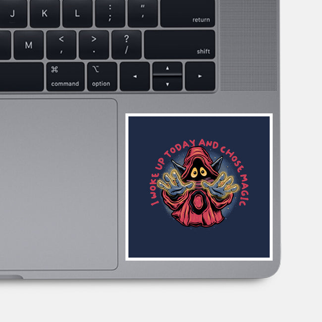 I Woke Up Today And Chose Magic-None-Glossy-Sticker-glitchygorilla