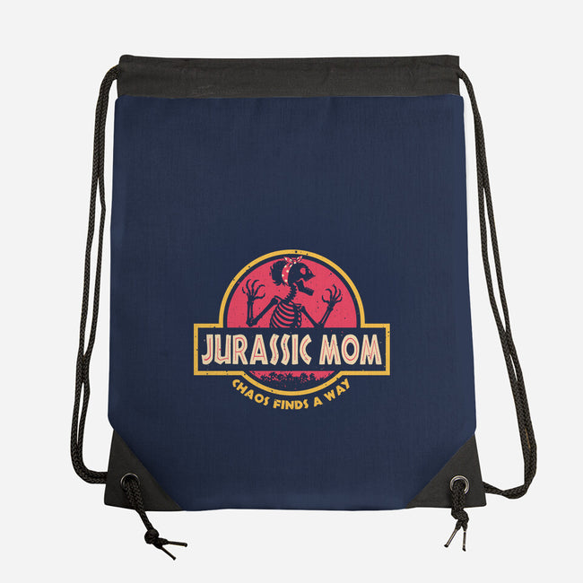 Jurassic Mom-None-Drawstring-Bag-retrodivision