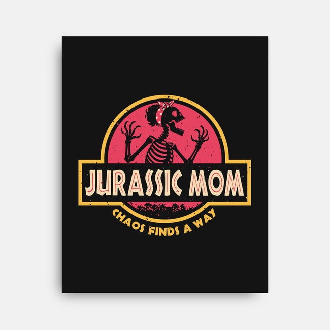 Jurassic Mom-None-Stretched-Canvas-retrodivision