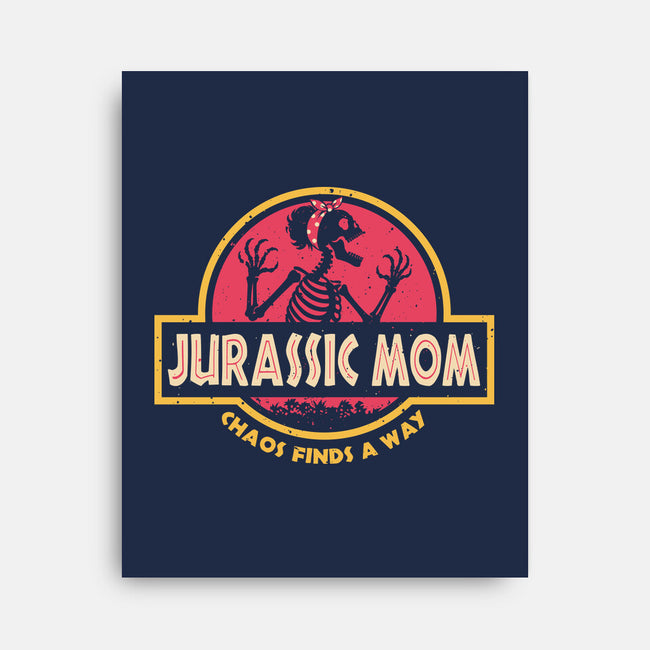 Jurassic Mom-None-Stretched-Canvas-retrodivision