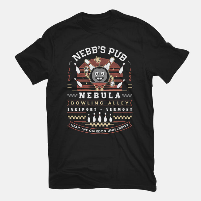 Nebb Bowling Mascot Emblem-Mens-Basic-Tee-LAGELANTEE