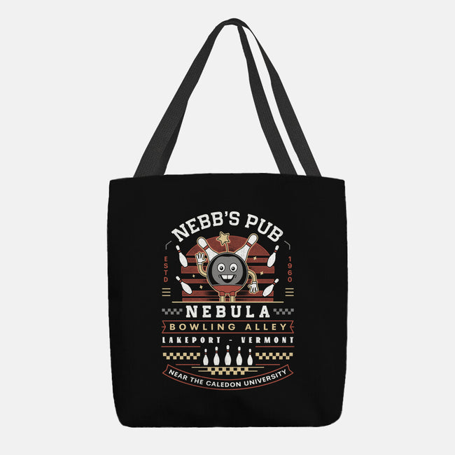 Nebb Bowling Mascot Emblem-None-Basic Tote-Bag-LAGELANTEE