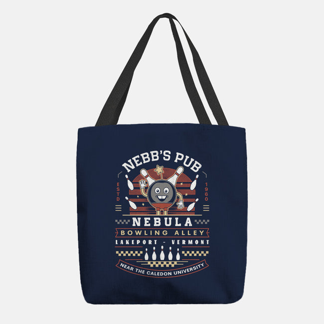 Nebb Bowling Mascot Emblem-None-Basic Tote-Bag-LAGELANTEE