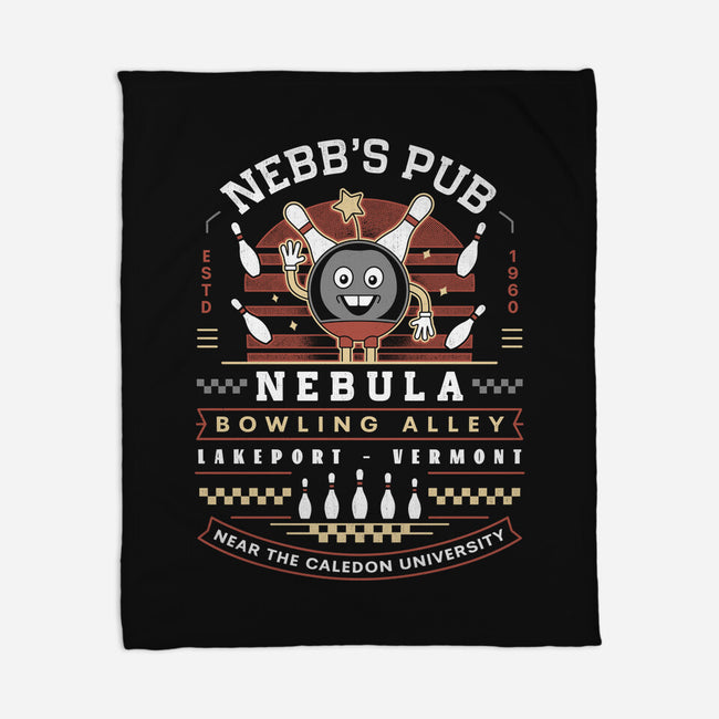 Nebb Bowling Mascot Emblem-None-Fleece-Blanket-LAGELANTEE