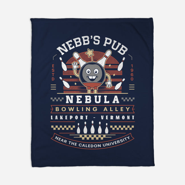 Nebb Bowling Mascot Emblem-None-Fleece-Blanket-LAGELANTEE