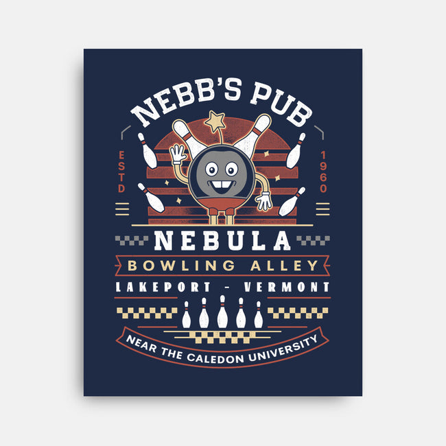 Nebb Bowling Mascot Emblem-None-Stretched-Canvas-LAGELANTEE