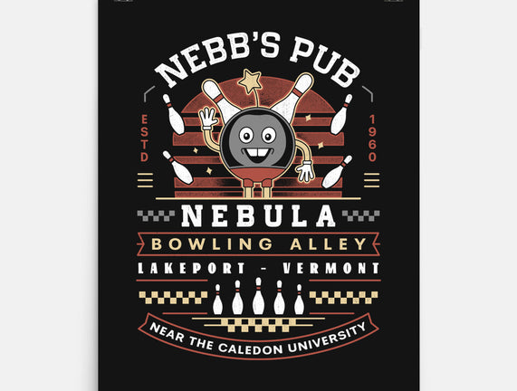 Nebb Bowling Mascot Emblem