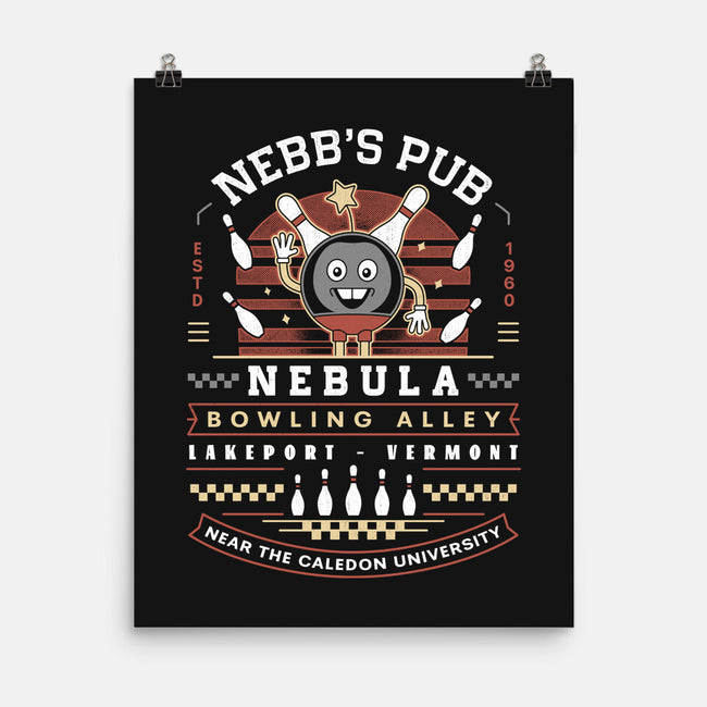 Nebb Bowling Mascot Emblem-None-Matte-Poster-LAGELANTEE