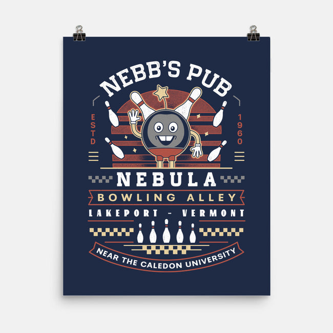 Nebb Bowling Mascot Emblem-None-Matte-Poster-LAGELANTEE