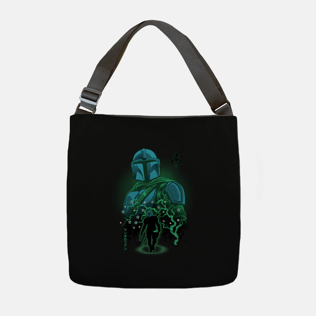 Lone Hunter Shadowwork-None-Adjustable Tote-Bag-Astrobot Invention
