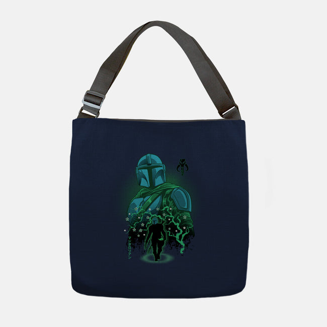 Lone Hunter Shadowwork-None-Adjustable Tote-Bag-Astrobot Invention