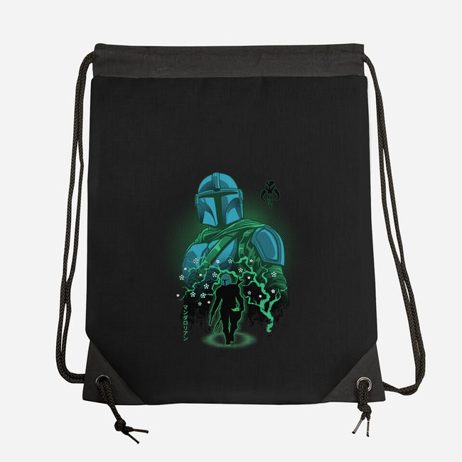 Lone Hunter Shadowwork-None-Drawstring-Bag-Astrobot Invention