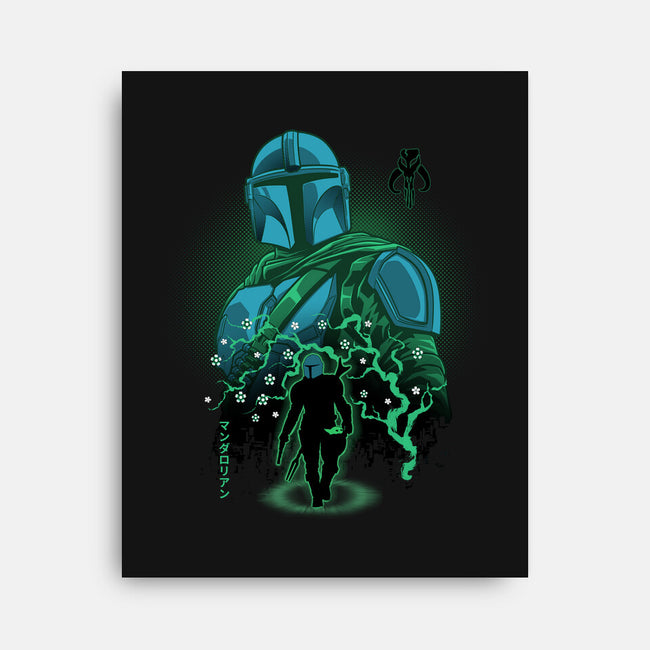 Lone Hunter Shadowwork-None-Stretched-Canvas-Astrobot Invention