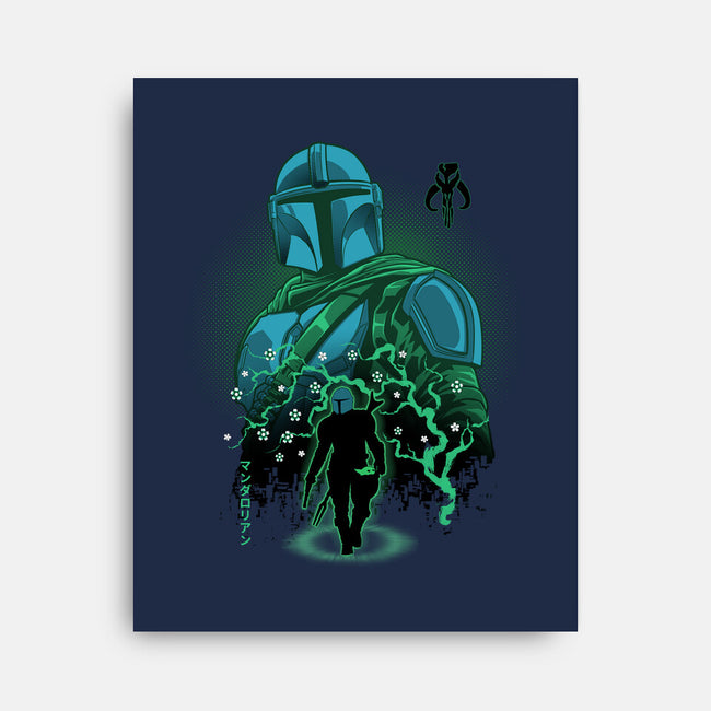 Lone Hunter Shadowwork-None-Stretched-Canvas-Astrobot Invention