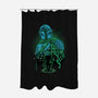 Lone Hunter Shadowwork-None-Polyester-Shower Curtain-Astrobot Invention