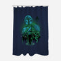 Lone Hunter Shadowwork-None-Polyester-Shower Curtain-Astrobot Invention
