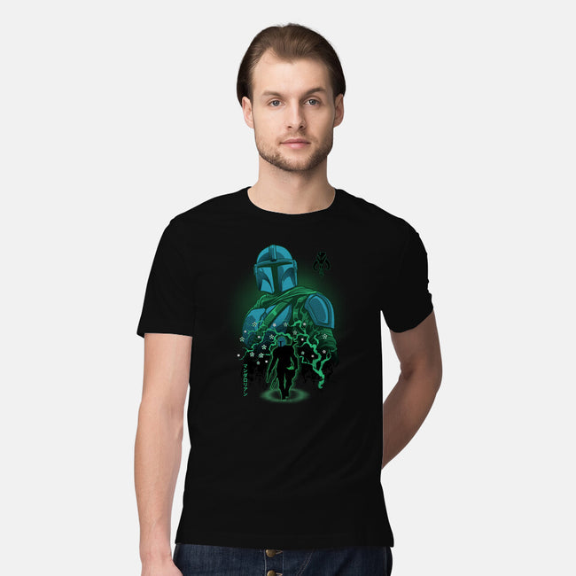 Lone Hunter Shadowwork-Mens-Premium-Tee-Astrobot Invention