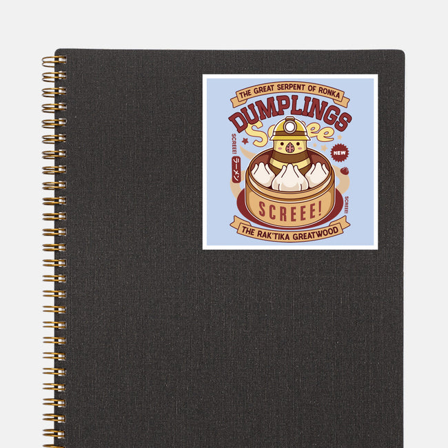 Serpent Of Ronka Dumplings-None-Glossy-Sticker-LAGELANTEE