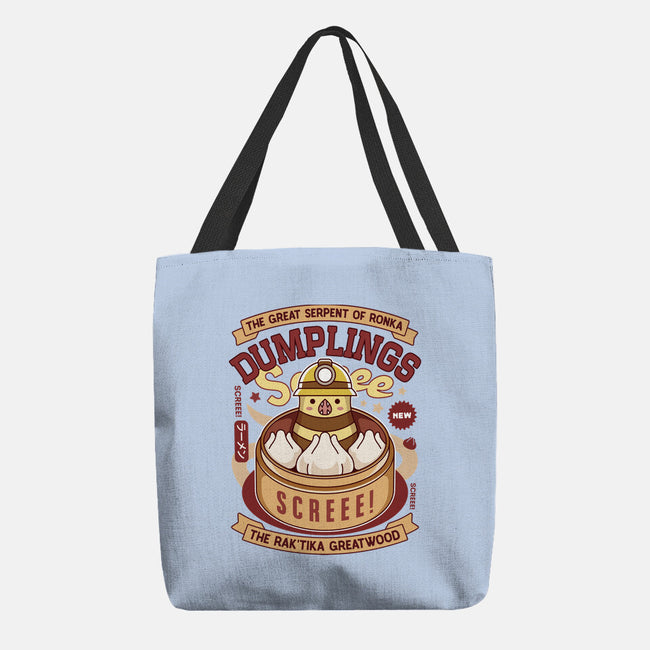 Serpent Of Ronka Dumplings-None-Basic Tote-Bag-LAGELANTEE