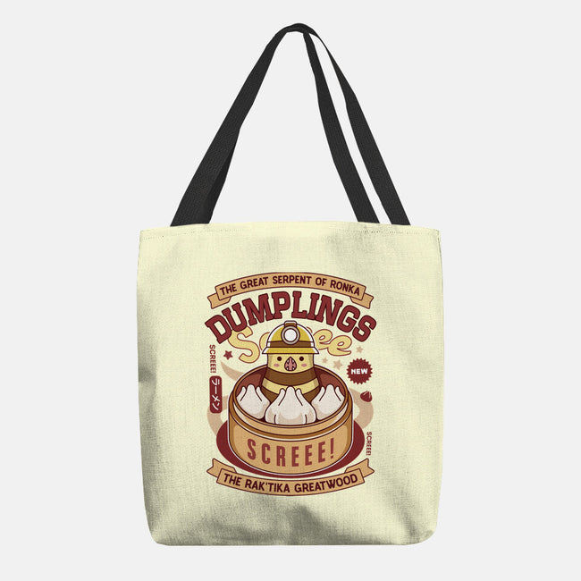 Serpent Of Ronka Dumplings-None-Basic Tote-Bag-LAGELANTEE