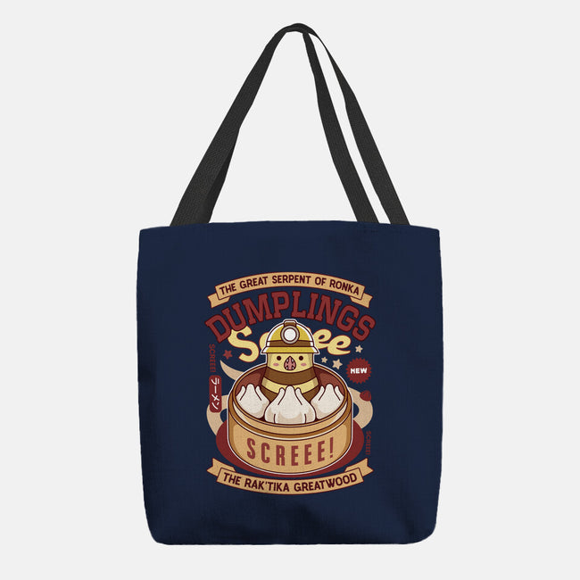 Serpent Of Ronka Dumplings-None-Basic Tote-Bag-LAGELANTEE