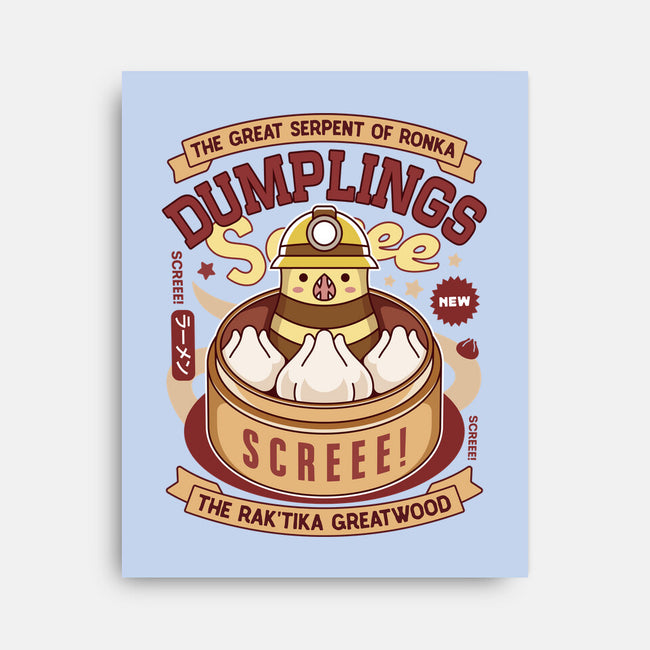 Serpent Of Ronka Dumplings-None-Stretched-Canvas-LAGELANTEE