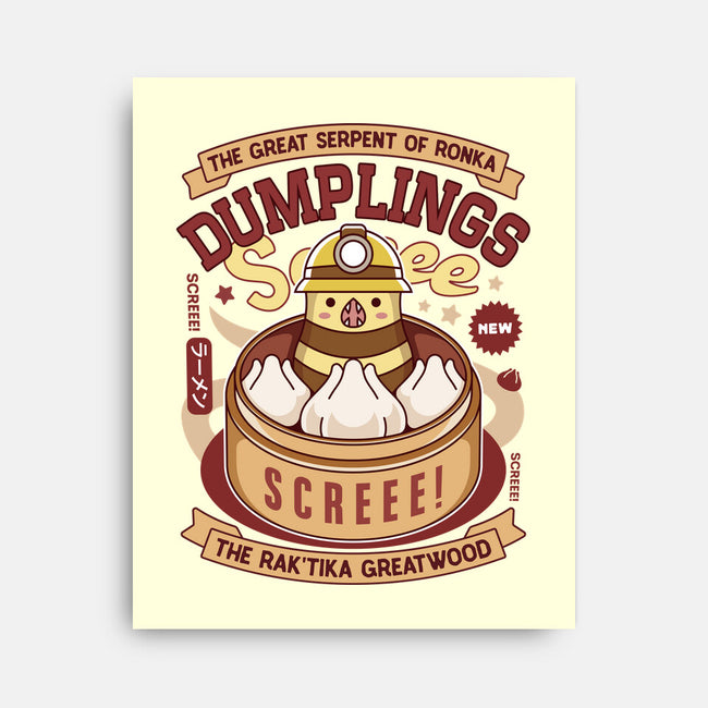 Serpent Of Ronka Dumplings-None-Stretched-Canvas-LAGELANTEE