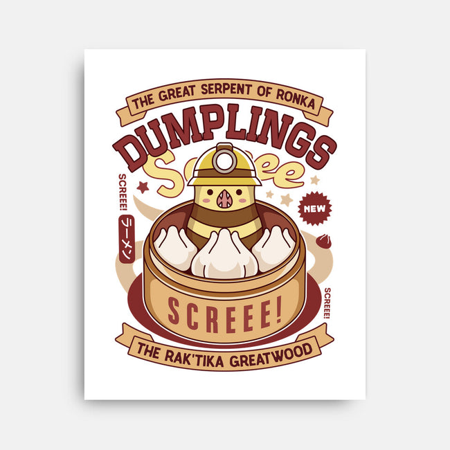 Serpent Of Ronka Dumplings-None-Stretched-Canvas-LAGELANTEE