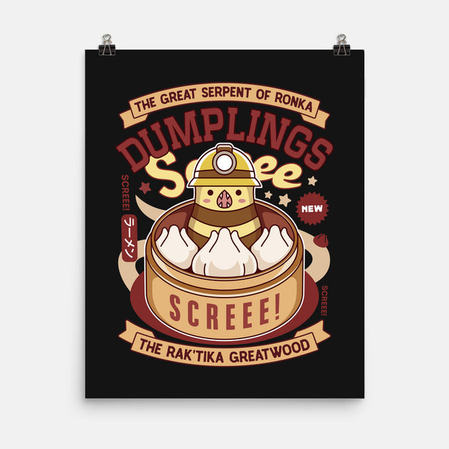 Serpent Of Ronka Dumplings-None-Matte-Poster-LAGELANTEE