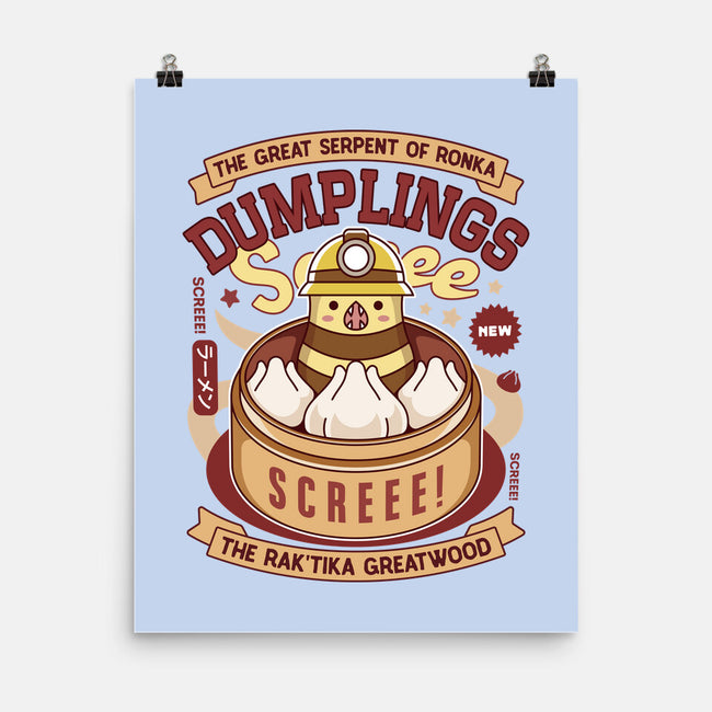 Serpent Of Ronka Dumplings-None-Matte-Poster-LAGELANTEE