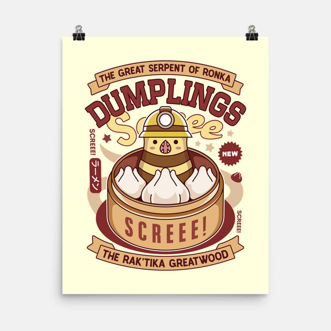 Serpent Of Ronka Dumplings-None-Matte-Poster-LAGELANTEE