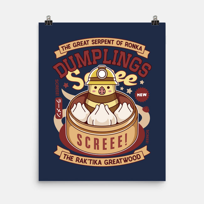 Serpent Of Ronka Dumplings-None-Matte-Poster-LAGELANTEE