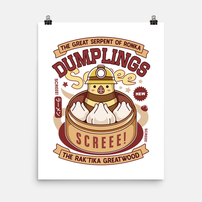 Serpent Of Ronka Dumplings-None-Matte-Poster-LAGELANTEE