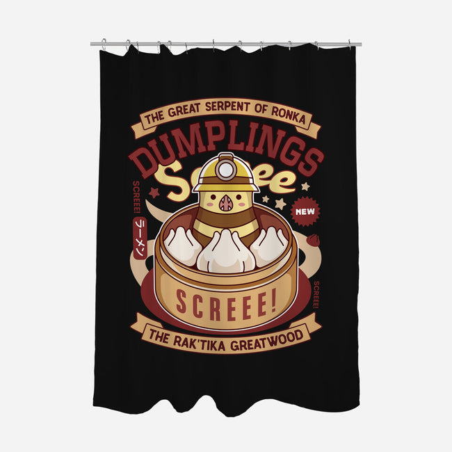 Serpent Of Ronka Dumplings-None-Polyester-Shower Curtain-LAGELANTEE