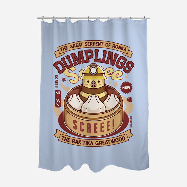 Serpent Of Ronka Dumplings-None-Polyester-Shower Curtain-LAGELANTEE