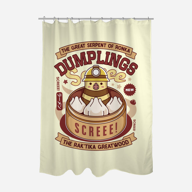 Serpent Of Ronka Dumplings-None-Polyester-Shower Curtain-LAGELANTEE