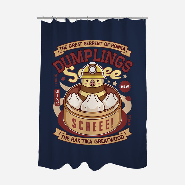 Serpent Of Ronka Dumplings-None-Polyester-Shower Curtain-LAGELANTEE