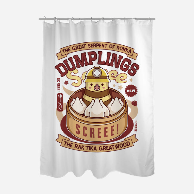 Serpent Of Ronka Dumplings-None-Polyester-Shower Curtain-LAGELANTEE