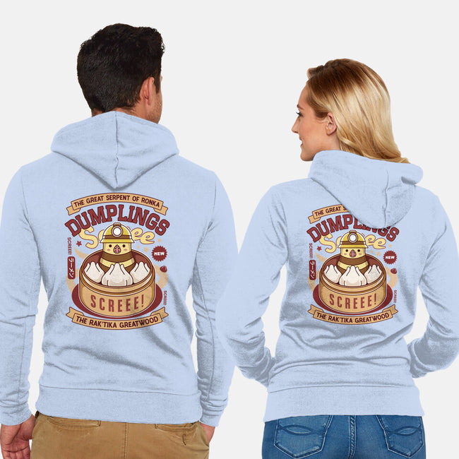 Serpent Of Ronka Dumplings-Unisex-Zip-Up-Sweatshirt-LAGELANTEE
