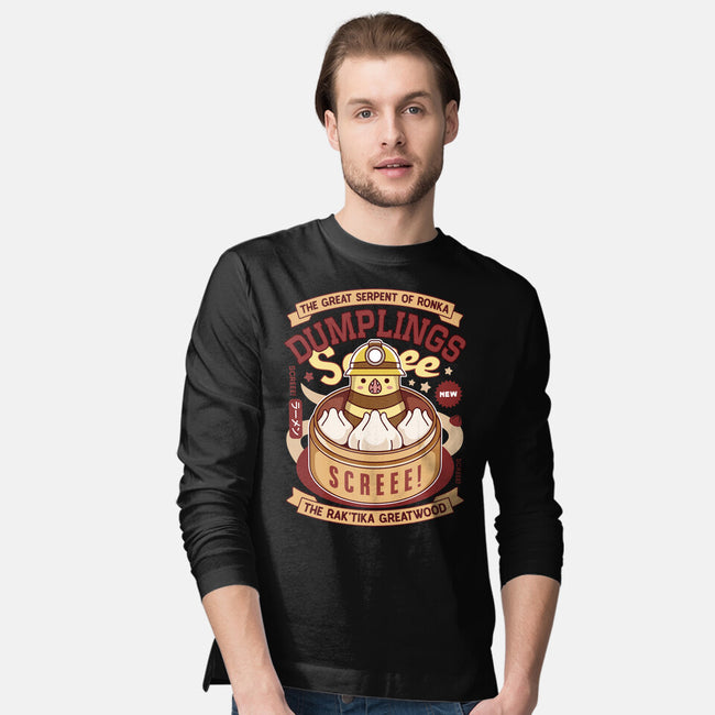 Serpent Of Ronka Dumplings-Mens-Long Sleeved-Tee-LAGELANTEE