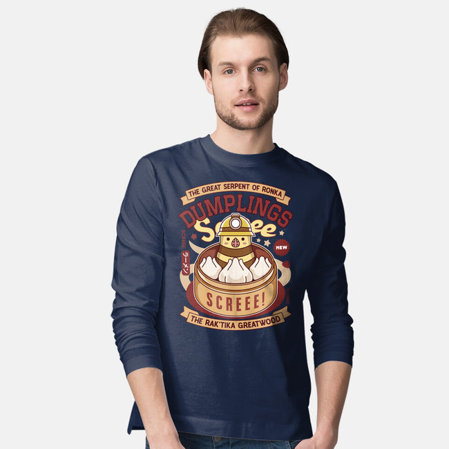 Serpent Of Ronka Dumplings-Mens-Long Sleeved-Tee-LAGELANTEE